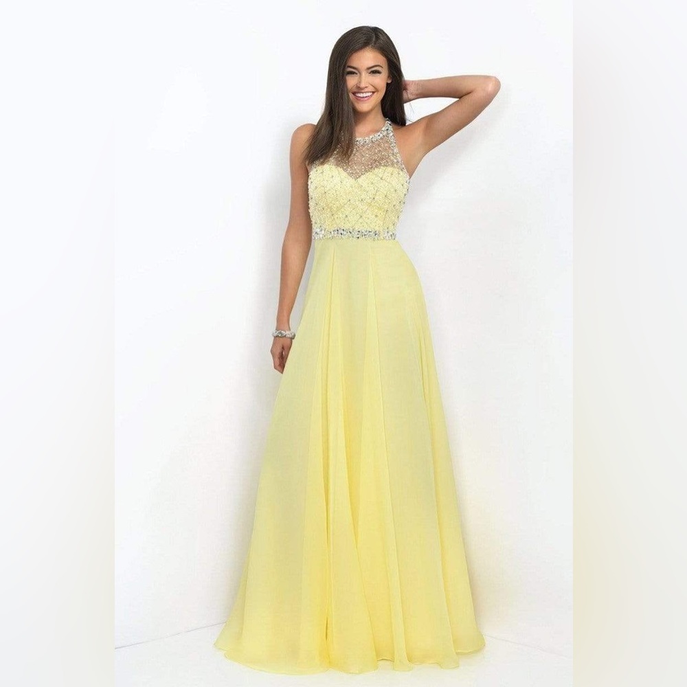Blush Yellow Prom Dress